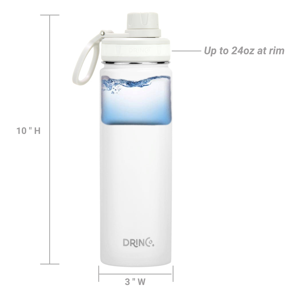 22oz Stainless Steel Sport Water Bottle