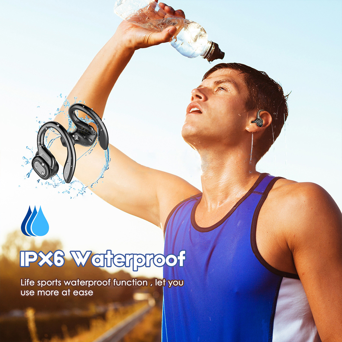 LED Display TWS Sport Bluetooth V5.0 Headset For Iphone