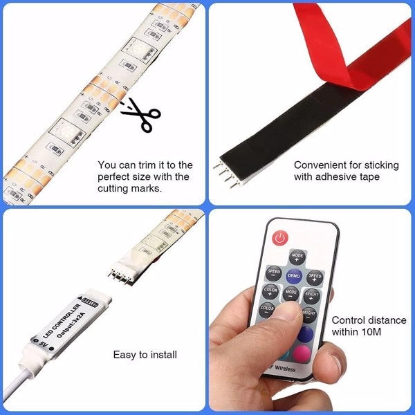 Waterproof RGB Led Strip Lights for Backlight Kit
