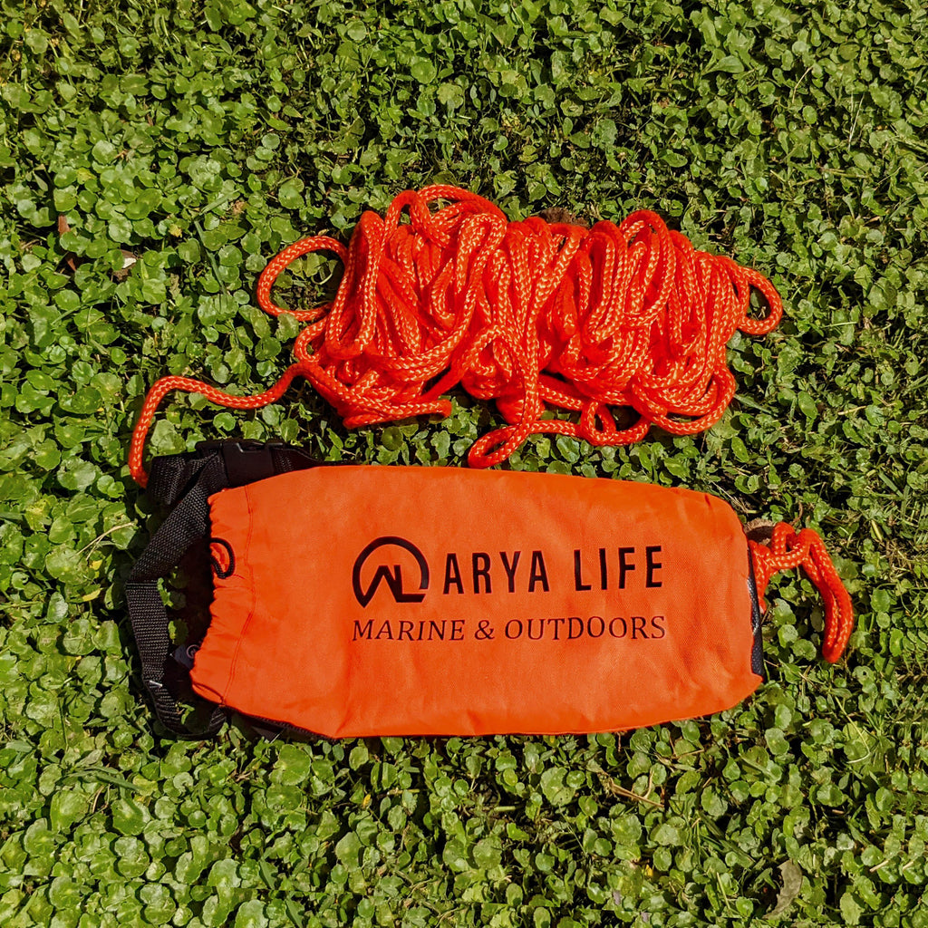 Life Throw Rope Rescue Bag with 70ft of Marine Rope