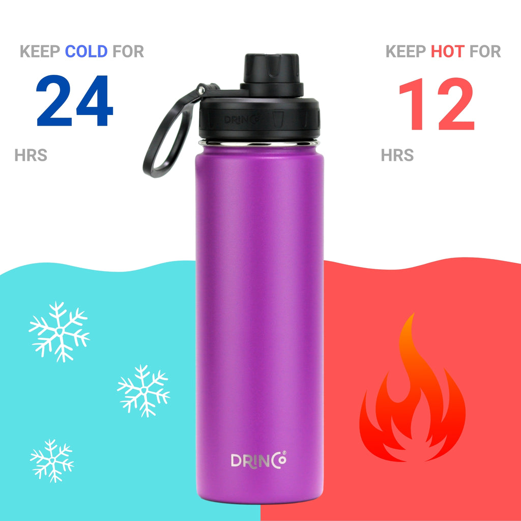 22oz Stainless Steel Sport Water Bottle
