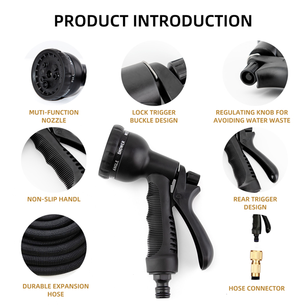Hose Pipe Flexible Durable 25ft/50ft - easy storage