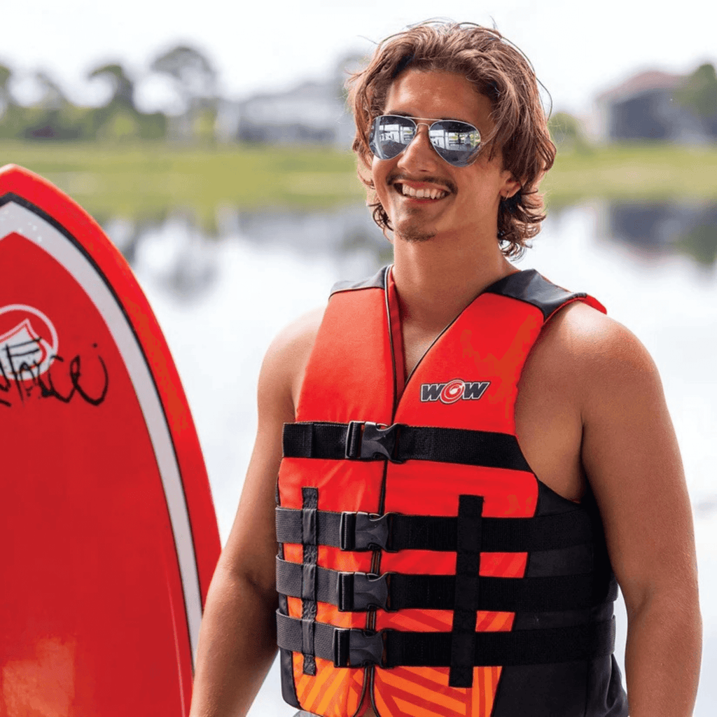 Watersports Vis-Wave Adult Life Vest Red