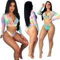 Sexy 2 Piece Swimsuits Zipper